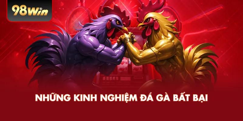 Những kinh nghiệm đá gà bất bại